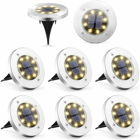 Solar Pathway Ground Lights Outdoor Waterproof