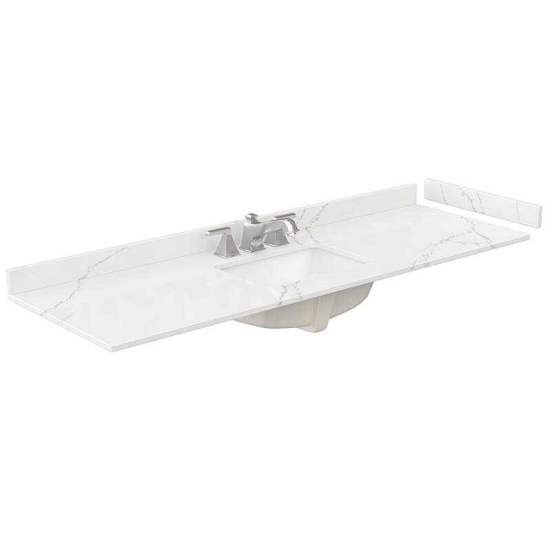 Miranda 66-inch Single Vanity, Quartz Top