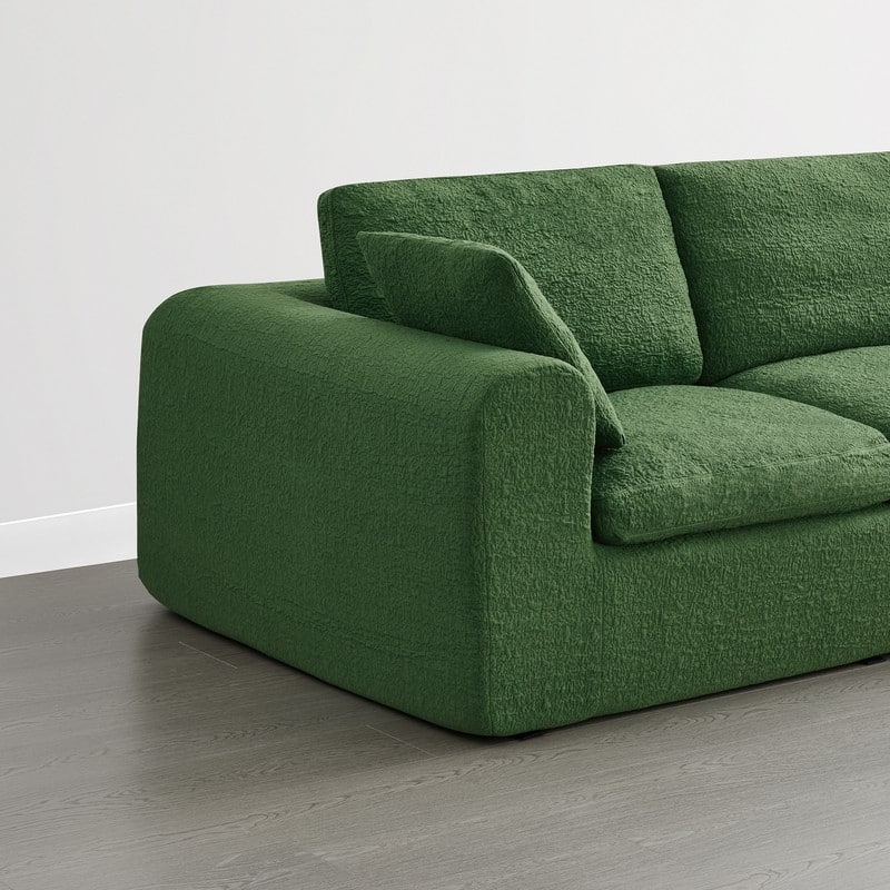 Spruce & Spring Compressed Modular Sectional Boneless Sofa for Living Room