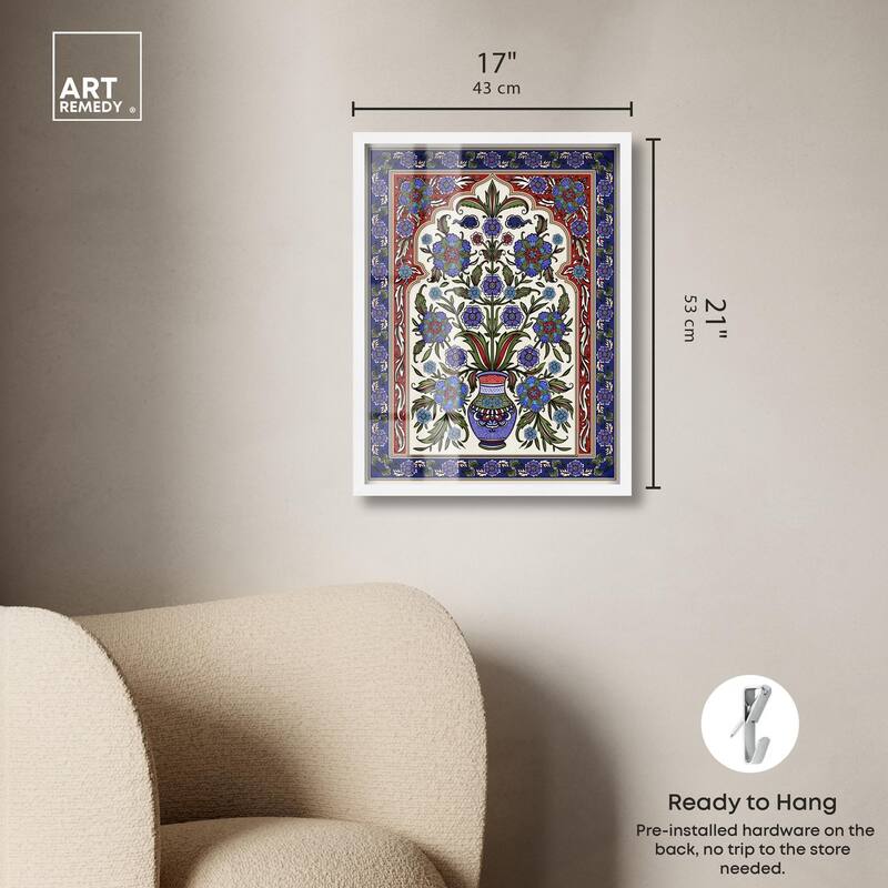 Royal Vase Bloom Shadowbox by Art Remedy