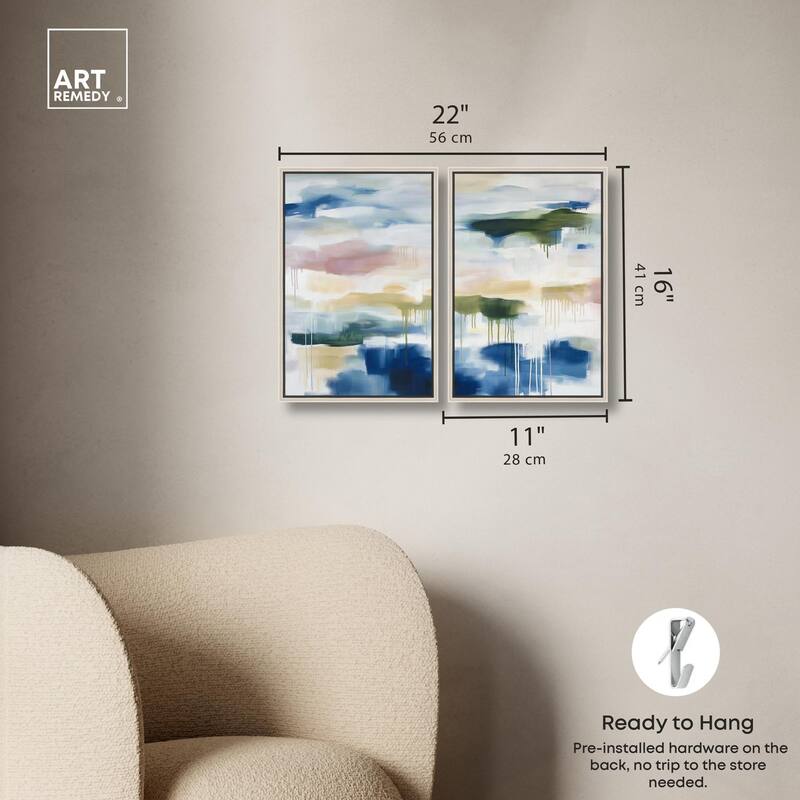 Kairos II Canvas Set of 2 by Art Remedy