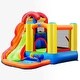 preview thumbnail 4 of 11, Inflatable Water Slide Bounce House with Pool and Cannon Without Blower - 9' x 10.5' x 7' (L x D x H)