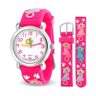 pink wrist watch