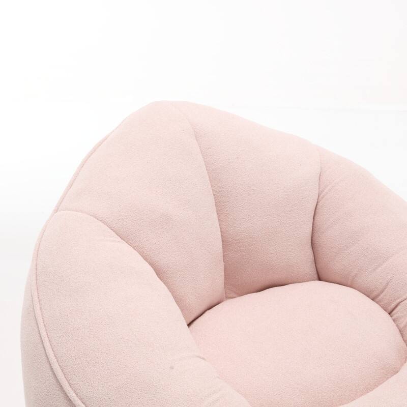 Compressed Foam Bean Bag Chair with Footrest - Plush Lounger for Modern Living Spaces