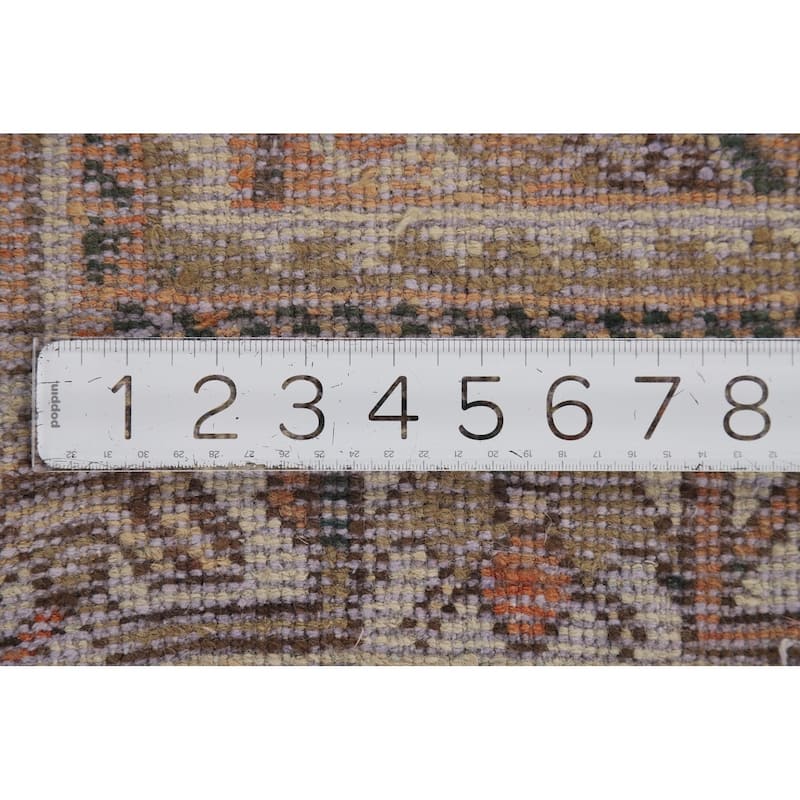 Geometric Bakhtiari Vintage Persian Rug Hand-Knotted Wool Carpet - 5'1" x 9'7"