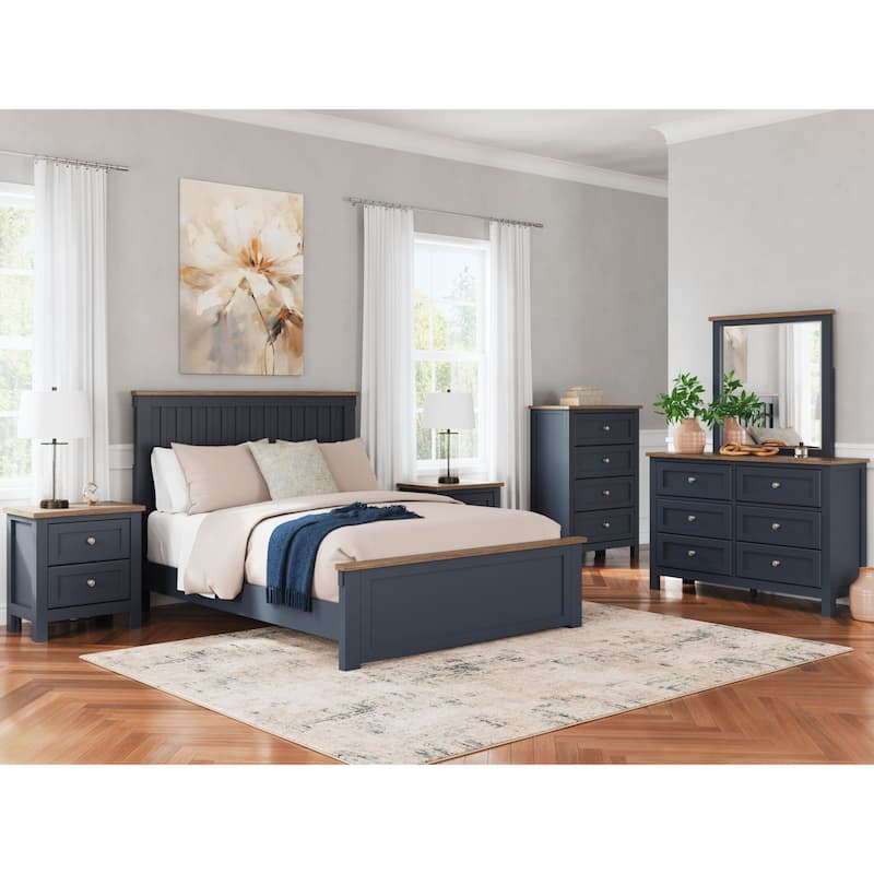 Signature Design by Ashley Landocken Brown/Blue Dresser