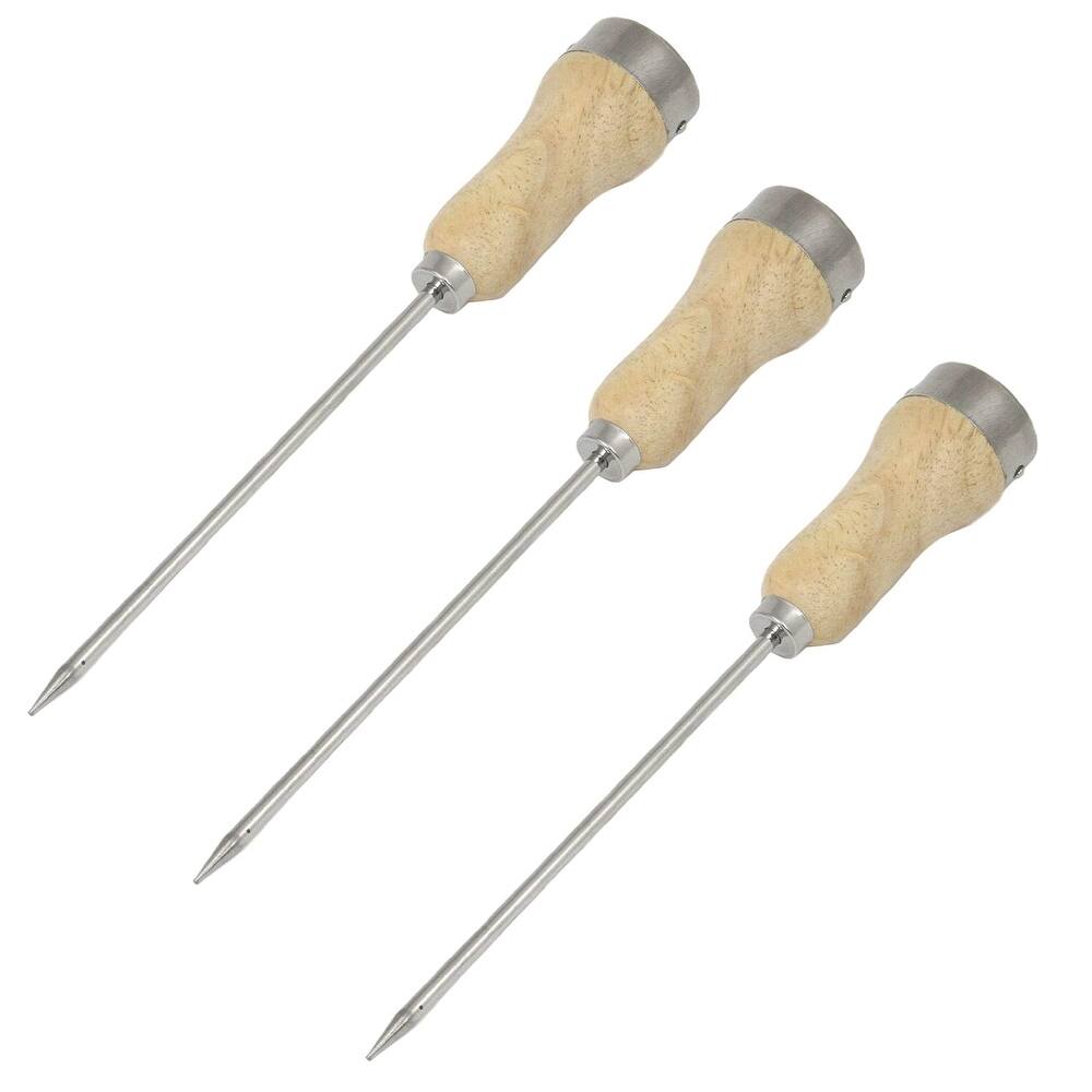 Chef Craft Plated Steel Ice Pick with Wood Handle