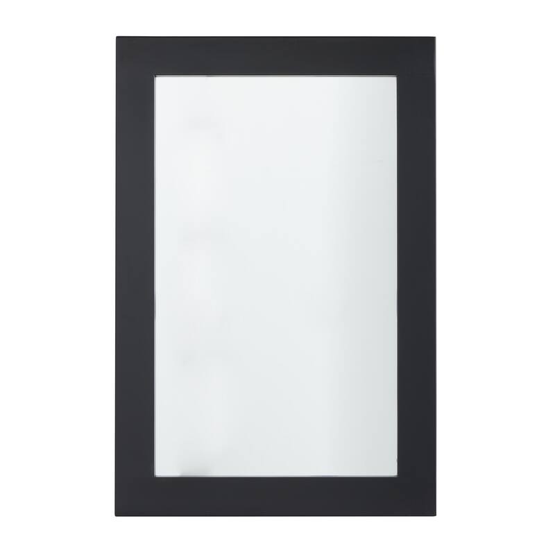 Black Wooden Room Wall Mirror