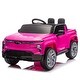 preview thumbnail 1 of 82, Licensed Chevrolet Kids Electric Ride-On Car with Bluetooth and LED Lights 12V-Pink