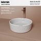 preview thumbnail 6 of 11, Karran Valera 14" Vitreous China Vessel Bathroom Sink in White