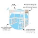 preview thumbnail 9 of 16, Scandinavian Twin Loft Bed with Wraparound Desk & Shelves