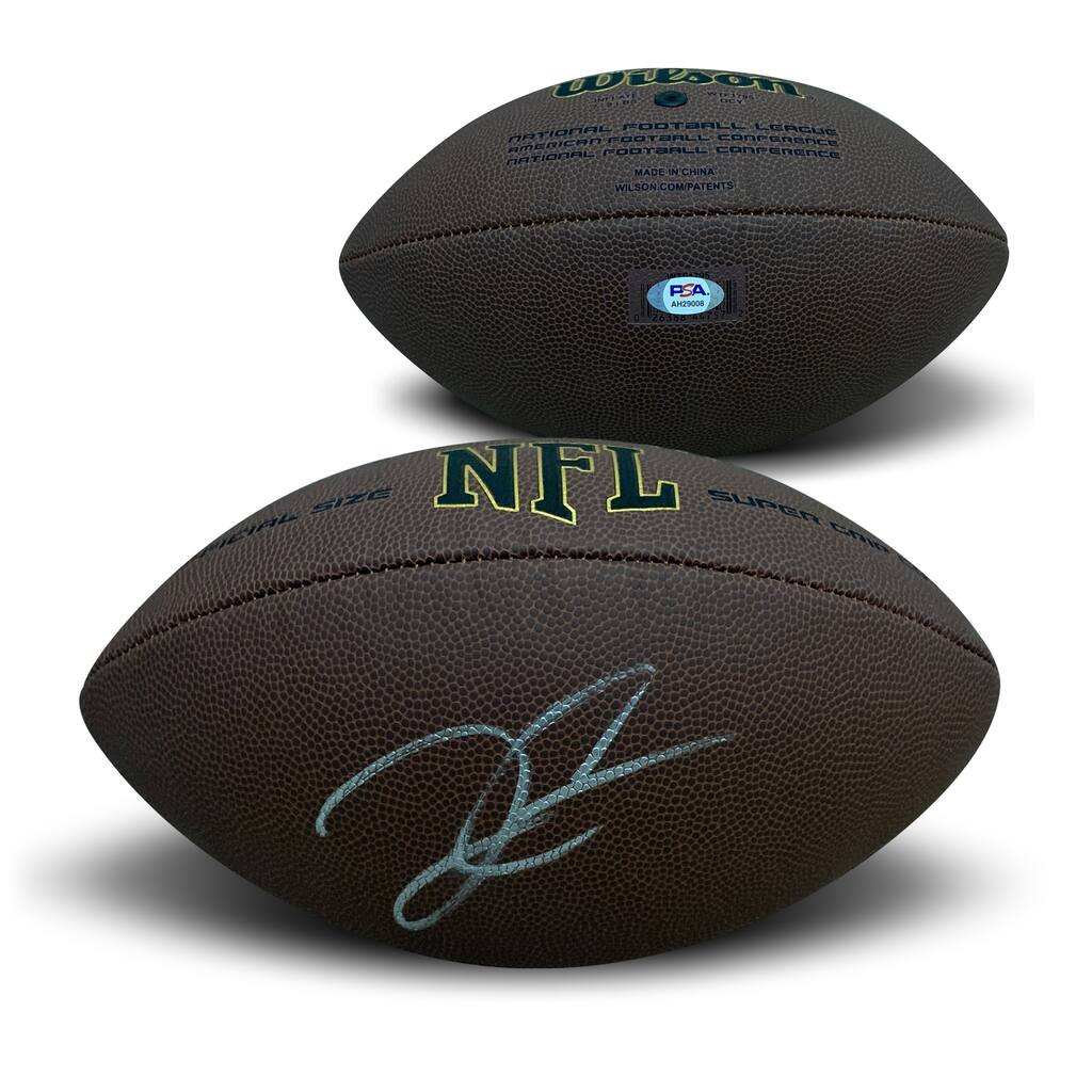 Derek Carr Autographed Las Vegas Raiders Signed Full Size Replica Football PSA DNA COA - 8'6" x 11'6"