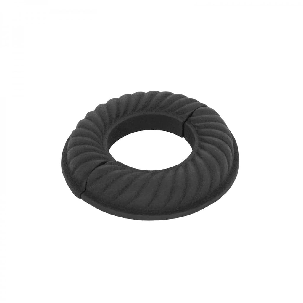 Black Aluminum Radiator Flange Le Cruller Style 1.5" (IPS) 1.88" ID - 3.88" OD Renovators Supply
