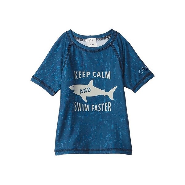 boys navy blue rash guard
