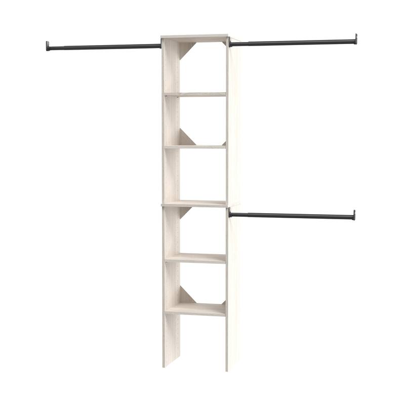 ClosetMaid SuiteSymphony 16-inch Tower Closet Organizer - White Timber