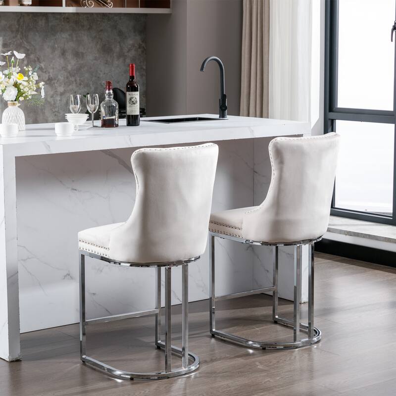 26" Counter Height Bar Stools Set Of 2