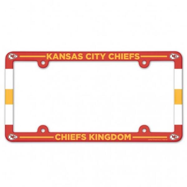 Shop Kansas City Chiefs License Plate Frame Plastic Full Color