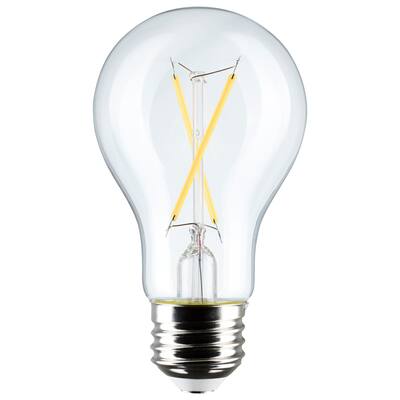 5 Watt A19 LED Clear 2700K Medium Base 120 Volt 4-Pack