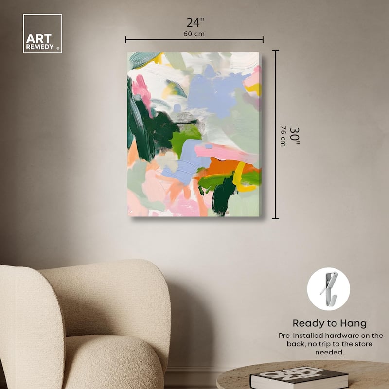Color Palette Poetry Canvas by Art Remedy, Gallery Wrapped