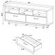 preview thumbnail 3 of 11, Casey 2-drawer Engineered Wood 60" TV Stand