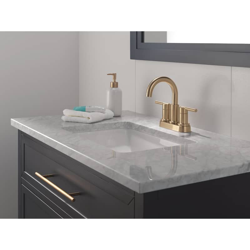 Delta 25749LF Nicoli 1.2 GPM Centerset Bathroom Faucet with Push