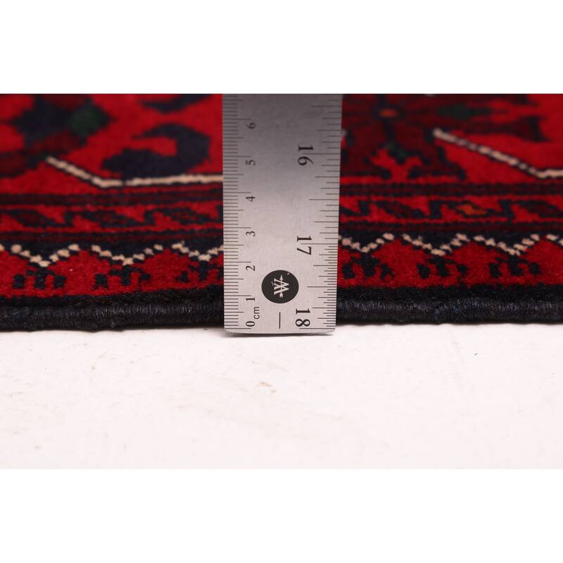 ECARPETGALLERY Hand-knotted Finest Khal Mohammadi Red Wool Rug - 2'8 x 9'7