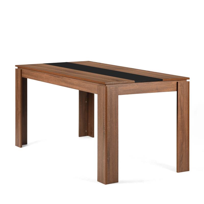 HomyLin Rectangular Wooden Kitchen Dining Table for 4-8