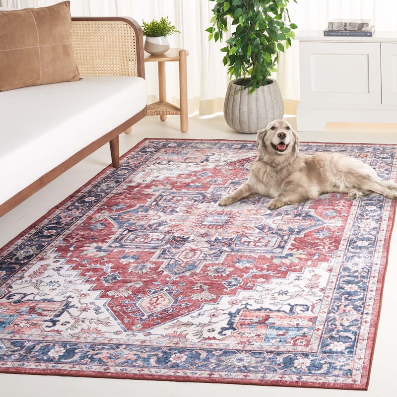 SAFAVIEH Arizona Malkah Vintage Rug - 8' x 10' - Brown/Blue