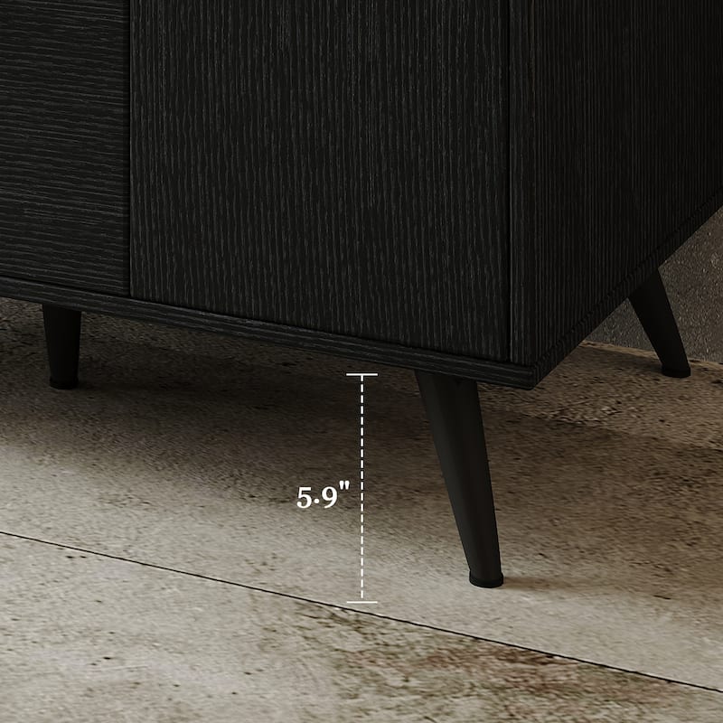 36" Modern Freestanding Bathroom Vanity with Sintered Stone Top & Ceramic Sink, Smart Storage Design & Drawers