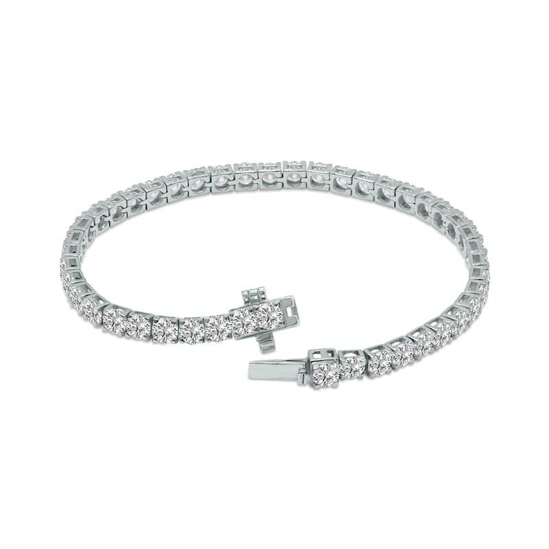 Marquee 9 Carat TW Lab Grown Diamond Tennis Bracelet in 14K White Gold