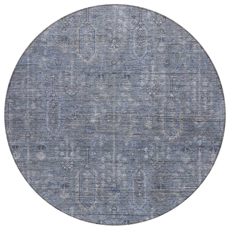 Machine Washable Indoor/ Outdoor Chantille Distressed Traditional Rug