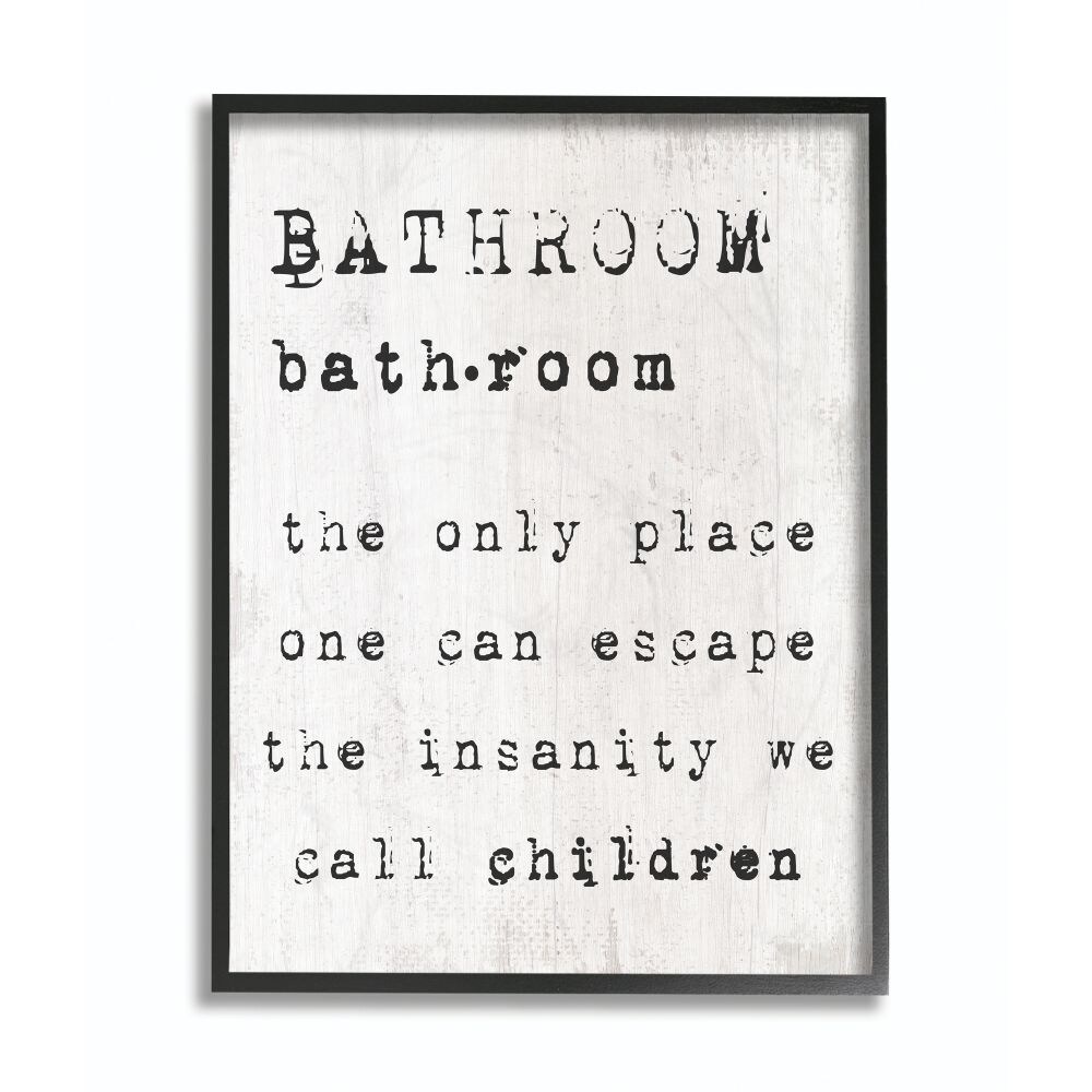 Stupell Industries Bathroom Definition Escape Funny Family Word Design Framed Wall Art Overstock 30708910  u  i like the design using design principles to define abstract design concepts in terms of functions and relationships. stupell industries bathroom definition escape funny family word design framed wall art