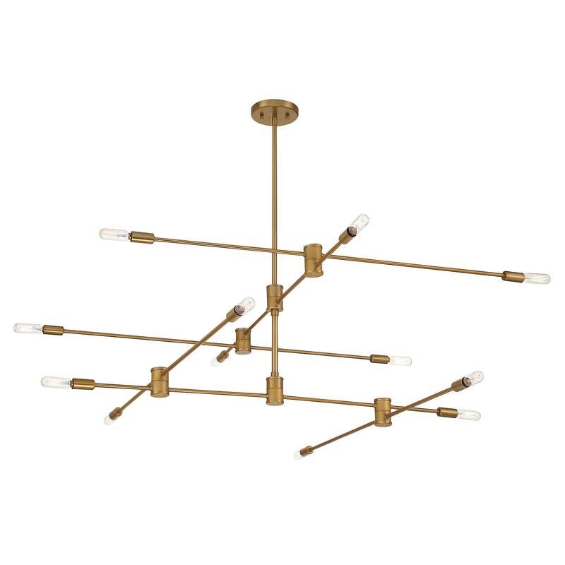 Savoy House Lyrique 12 Light 54.25" Wide 6 Tier Abstract Chandelier