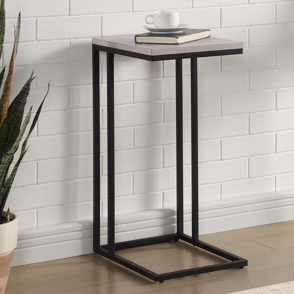 Rendrick Industrial 16-inch Steel C-shaped Side Table by Furniture of ...