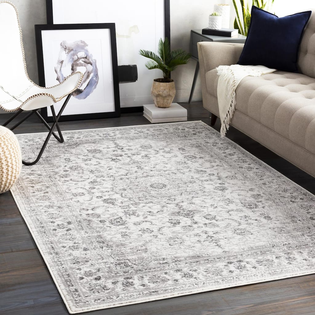 Livabliss Monte Carlo Updated Traditional Medallion Area Rug