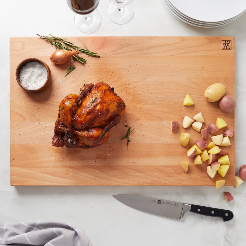 ZWILLING Natural Beechwood Cutting Board - 22" x 16" x 1.5"