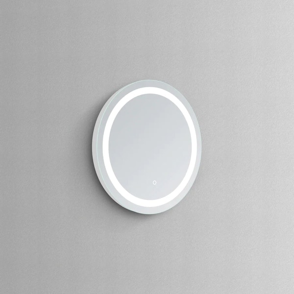 Modern Mirrors Solstice Round LED Lighted Bathroom Vanity Mirror, Wall