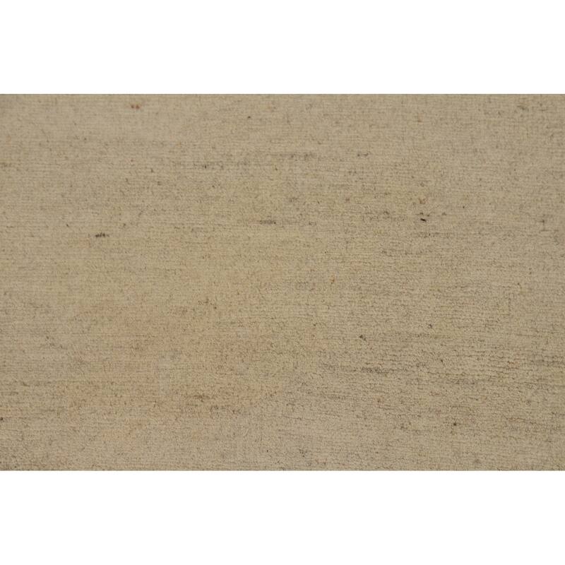 Modern Gabbeh Oriental Rug Hand-Knotted Foyer Wool Carpet - 2'8"x 3'11"