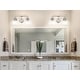 preview thumbnail 3 of 25, Bolha Metal/ Bubbled Glass Vanity Light, Chrome by JONATHAN Y