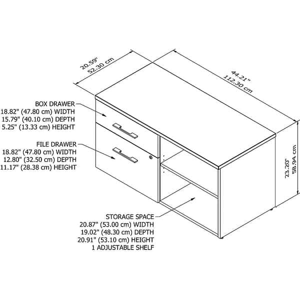 Office 500 Low Storage by Bush Business Furniture Bed Bath
