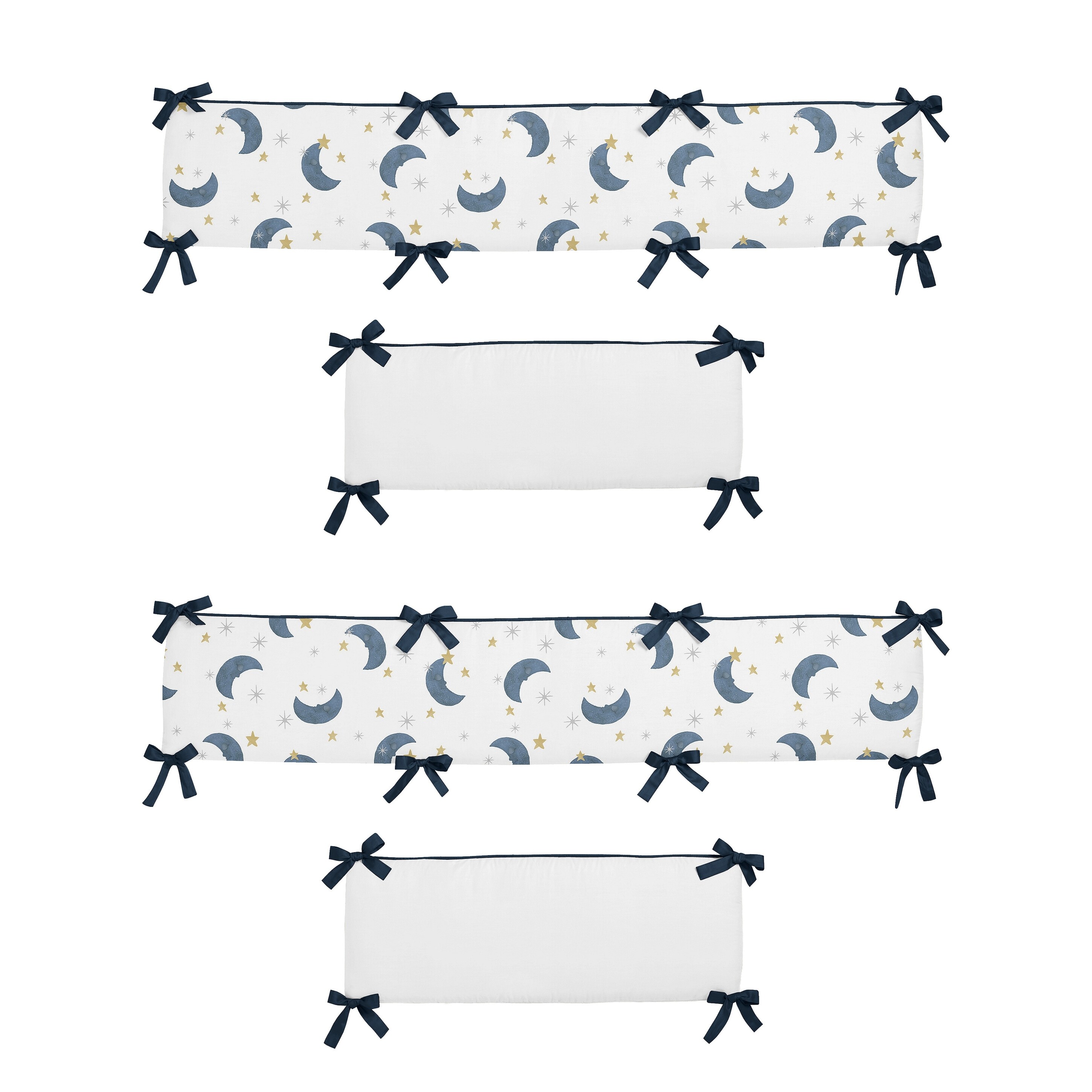 navy blue bumper pads