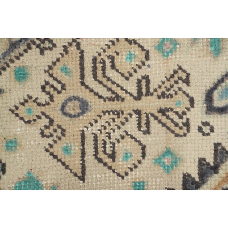 Hand Knotted Oriental 100% Wool Carpet Traditional Floral Beige & Ivories Tabriz Area Rug - 11' 2'' X 8' 1''