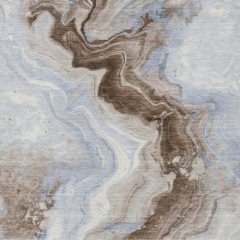 HomeRoots Abstract Transitional Rectangle Outdoor Rug