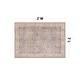 preview thumbnail 49 of 76, Vintage Washable Rug – Low Pile with Subtle Pattern, Perfect for Neutral Spaces in Living Room, Entryway, or Bedroom