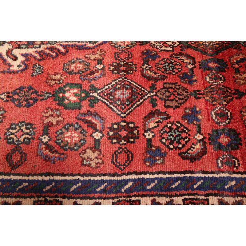 ECARPETGALLERY Hand-knotted Andelz Red Wool Rug - 3'8 x 9'9