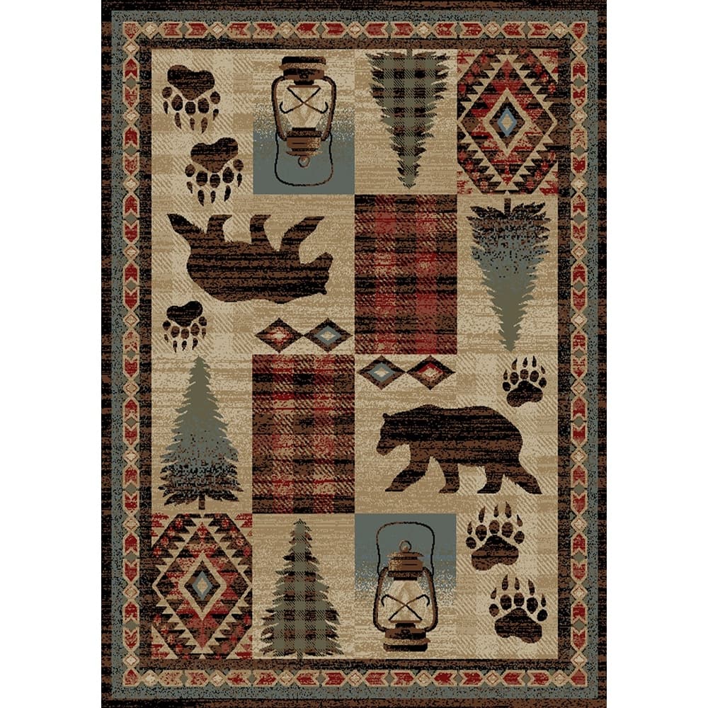 American Destination Lodge Panel Rug