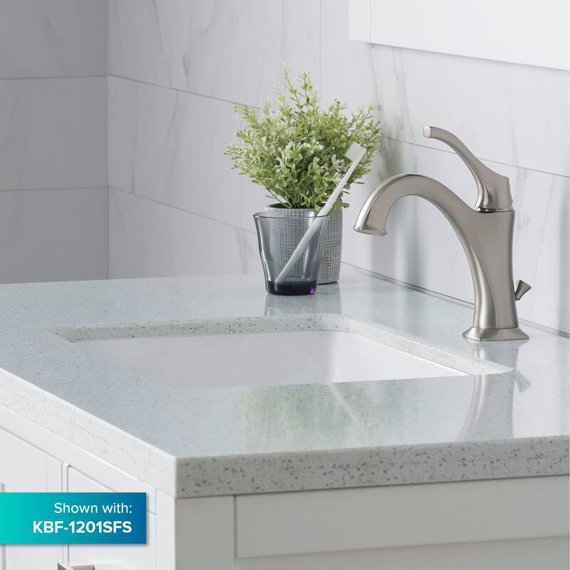 Kraus Pack of (2) Elavo 21" Rectangular Ceramic Undermount Bathroom