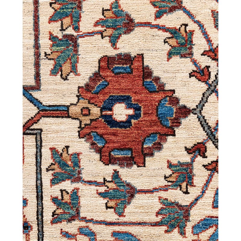 Serapi One-of-a-Kind Hand-Knotted Area Rug - Ivory - 9' 3" x 11' 11"