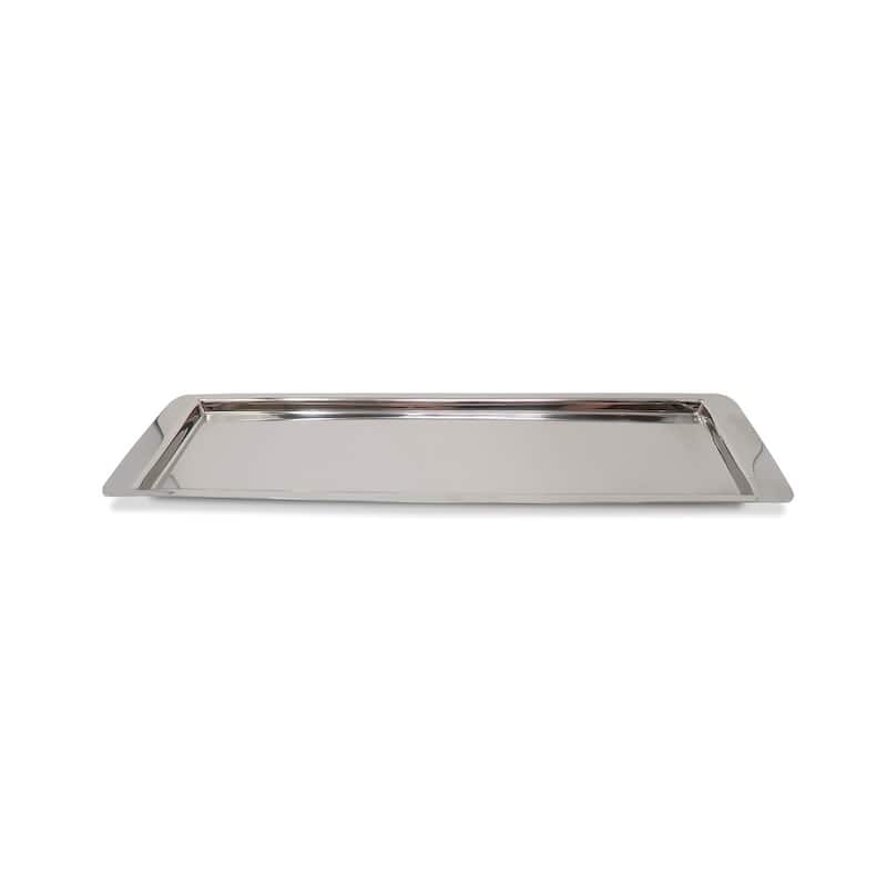 3 Bowl Stainless Steel Relish Dish on Tray, 17.25"L