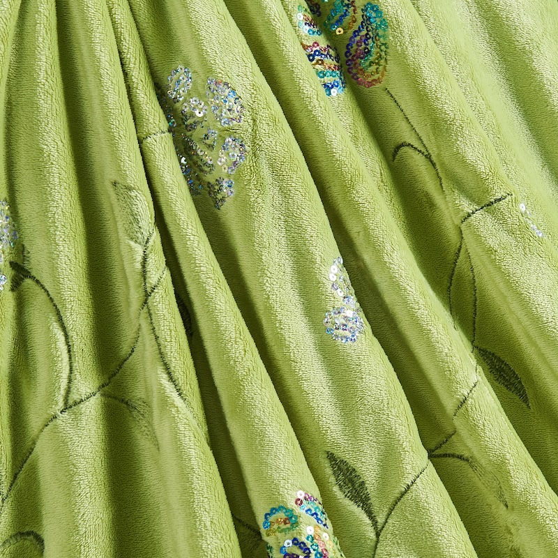 Embroidered Sequin Throw